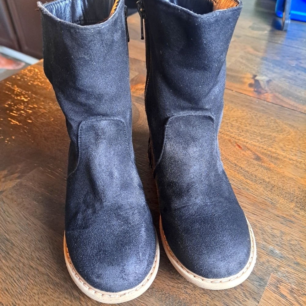 Girl suede fashion boots🖤